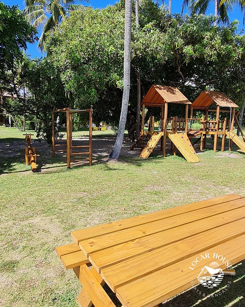 Flat Térreo com vista para a Praia dos Carneiros no Eco Reso